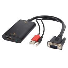 Convertor VGA la HDMI cu partajare wireless, cu conector placat cu aur și transmisie stabilă a semnalului pentru prezentări multimedia fără
