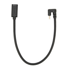 90 graden adapter, snelladende haakse USB-C naar mini-USB mannelijke converterkabel voor synchronisatie en opladen, goed geluid, goed geluid, goed