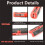 1PCS Wire Stripper Multi-Function Portable Pen Stripper, Network Cable, Wire, Coaxial Cable, Wire Cutter,10-20AWG,Red 3