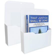 2 Pack Magnetic File Holder - Paper Holder, Pocket Organizer,Hanging Wall File Organizer Office Supplies Storage, Magazine Mail Organizer Case for