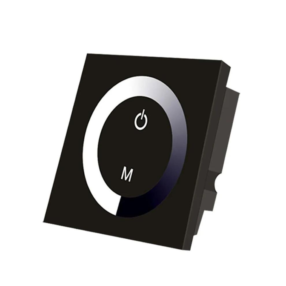 Led Touch Panel Dimmer Switch Black 1224V Wall Mounted Single Touch Led Controller 9001264031633