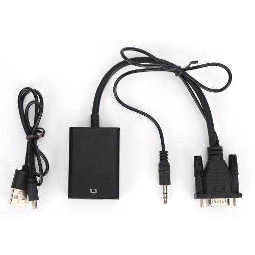 Μετατροπέας VGA σε HDMI, έξοδος μεγάλης οθόνης για υπολογιστή, επιτραπέζιο