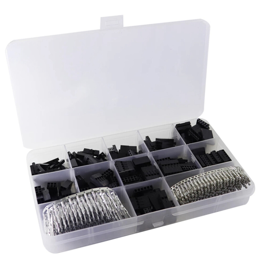 620Pcs Dupont Connector 2.54Mm,Dupont Cable Jumper Wire Pin Header Housing Kit,Male Crimp Pins+Female Pin Connector 6131641810506