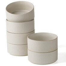 Cereal Bowls Set of 6 Stoneware Soup Bowls 23oz Double Reactive Glaze Microwave Dishwasher Safe