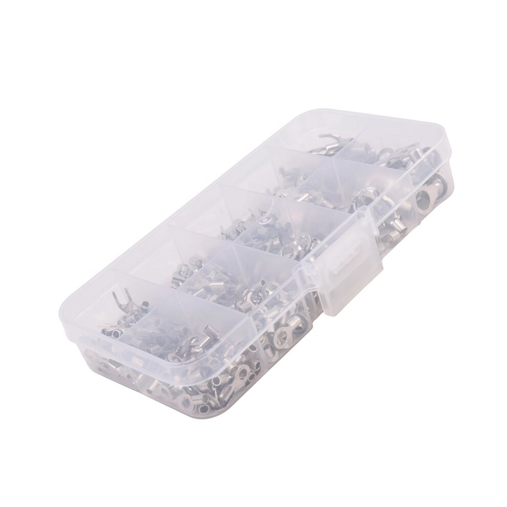 Photos - Other Electrical Equipment 320Pcs 10 in 1 Terminals Non-Insulated Ring Fork U-Type Brass Terminals Assortment Kit Cable Wire Connector Crimp Spade