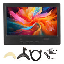 Moniteur portable pour jeux et vidéosurveillance avec télécommande, interface multimédia HD, double sortie audio, temps de réponse rapide,