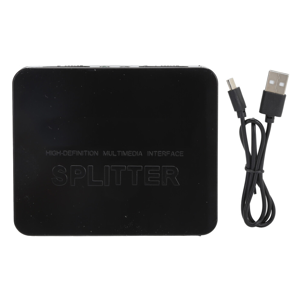 Hd Hdmi Splitter,Mirrors Screens Onto Dual Monitors,Supports 3840X2160/30Hz,Dts-Hd,Dolbytrue Hd,Dts,Dolbyac3,Dsd,Hd (Hbr),Full Hd,Full 3D, Durable 9420858858331