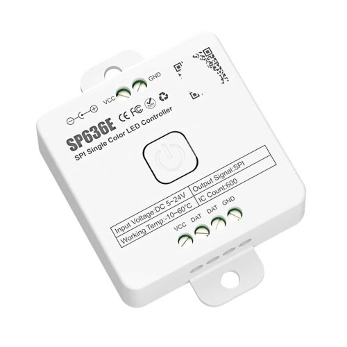 SPI LED Controller DC 524V Single Color SP636E Wide Voltage Compatibility