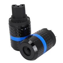 Audiostroomconnector met rhodiumlaag, verfijnde afwerking en hoogwaardige materialen voor professionele AV-apparatuur (2 stuks), goede kwaliteit