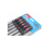 Hilka Hilka Tools Warding File Set Soft Grip 6 Pieces - Black/Red 2
