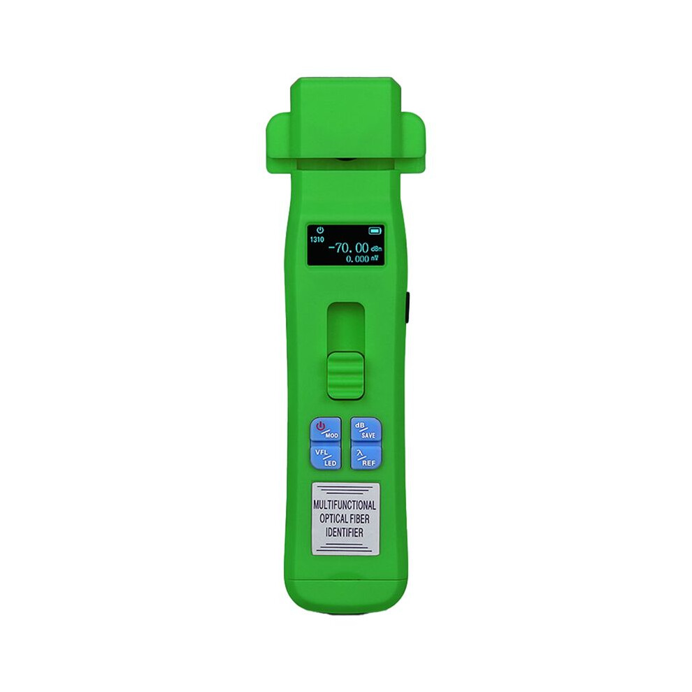Aua-C607 Rechargeable Optical Fiber Identifier + Opm + Vfl + Led Fiber Optic Cable Tester Ftth Tool Green/Light 4713309402104