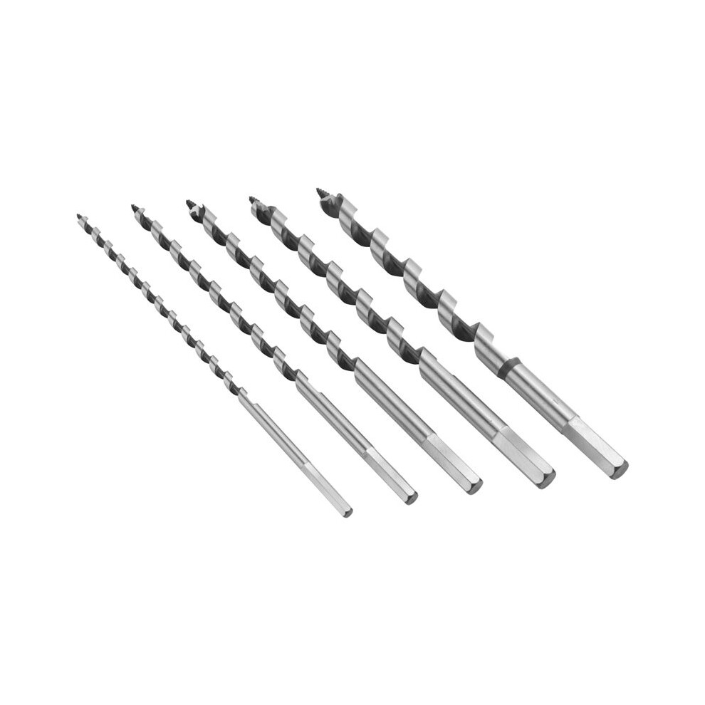 5Pcs 230Mm Hex Shank Extra Long Point Twist Auger Wood Drill Bits Set Woodworking Twist Drill Bit Tool Set 6 8 10 12 14Mm 6131407753221