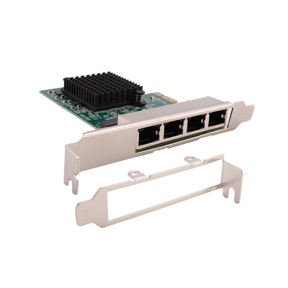 Network Cards Network/Ethernet/Lan Adapter Pci-E Network Card Realtek Rj45 Internet Ethernet Gigabit 4 Port Network Card 4714144812653