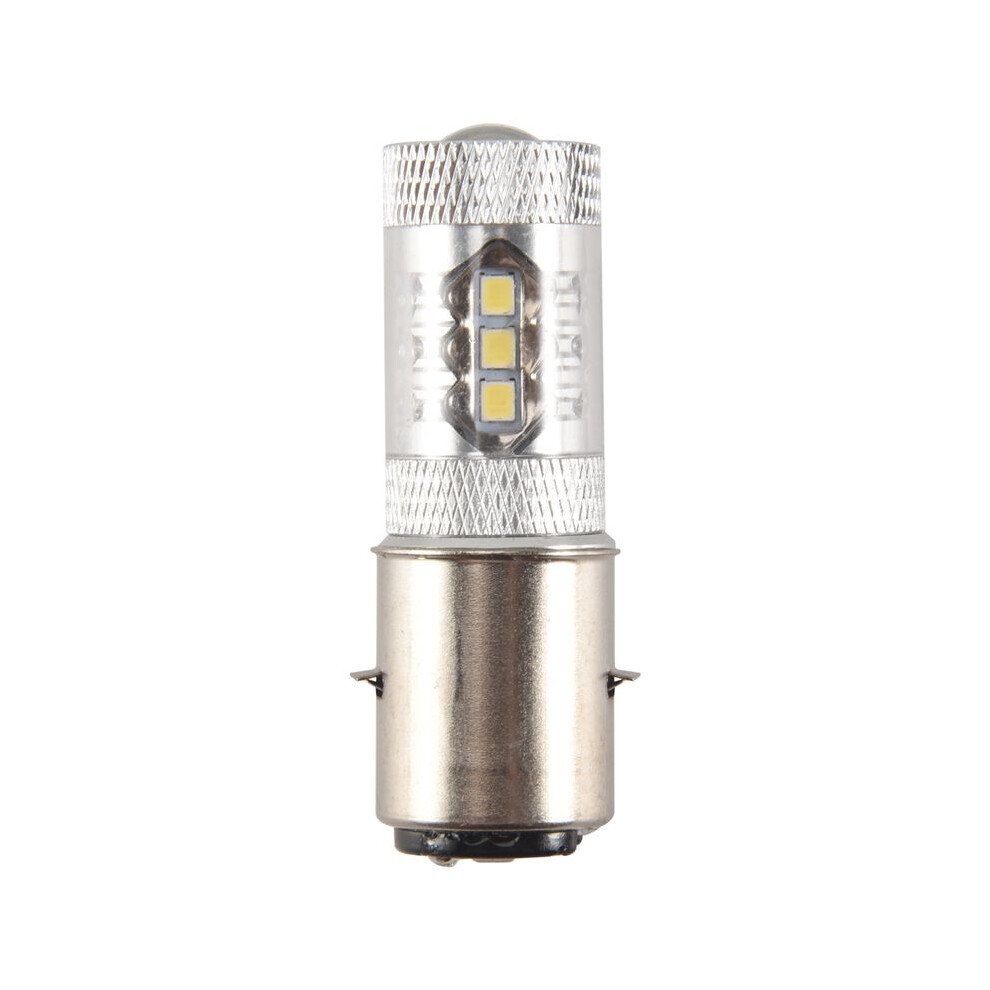 80W Ba20d H6 16 Led Motorcycle Motorbike/Moped/Atv Headlight Bulb White 6133752375615
