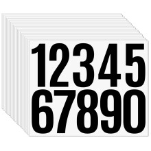 Mailbox Number Stickers 3 Inch Large Waterproof Vinyl Self Adhesive Numbers for Mailbox Doors Signs