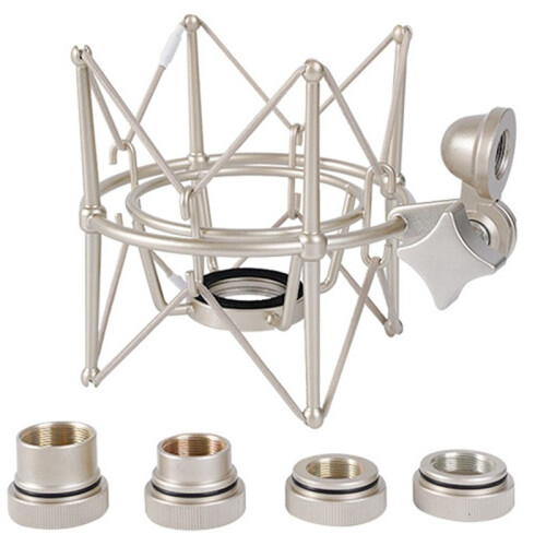Microfoon Shock Mount Verstelbare Mount Opname Microfoon Stand Metalen Beugel Pod Microfoon Stand (Champagne Goud)