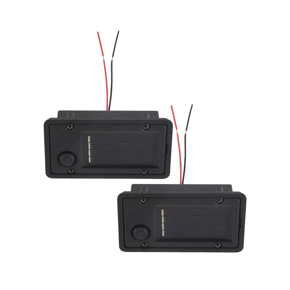 2Pcs Battery Box, Solar Lantern Light Replacement Parts Top For Outdoor Hanging Lanterns Container Home Solar Lamp 6133443837453