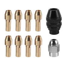 Bohrfutter-Spannzangen-Set für , 1/32 Zoll Bis 1/8 Zoll Ersatz 4486 Keyless Bit mit Ersatz-Drehbohrmuttern-Set