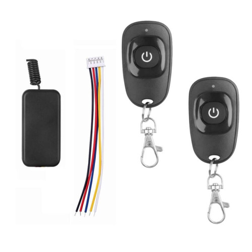 DC5 -12V  Relay Remote Control  Small Contact Learning Code Wireless Receiver Transmitter ASK 433Mhz 1