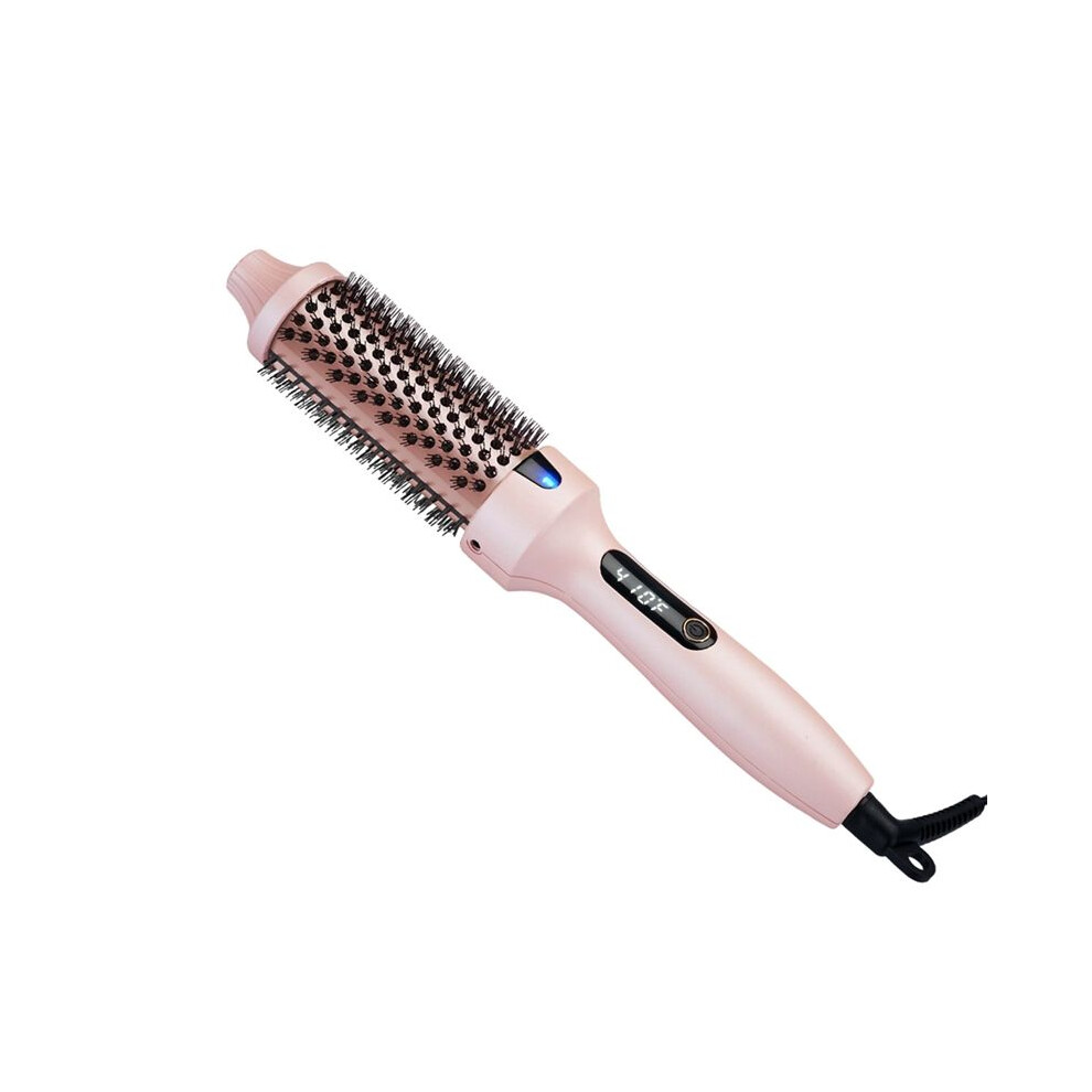 Melitt Thermal Brush Curling Brush, Negative Ionic Heated Thermal Round Brush For Blowout Look, Curling & Straightener Eu Plug
