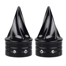 Black Front Axle Cap Nut Cover for Street Glide Road King Low Rider