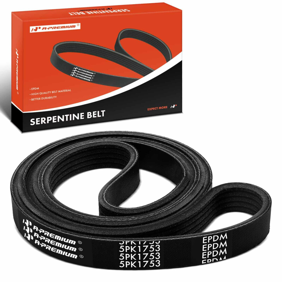 Serpentine Drive Belt 69 Inch Epdm Replacement For Chevrolet Gmc Buick Cadillac Noise Reduction 9119770764256