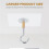 Adhesive Ceiling Hooks,10Pack Ceiling Hanger Hooks,Sticky Ceiling Hooks Hold 5kg,Hooks for Hanging Plants,Lanterns 2