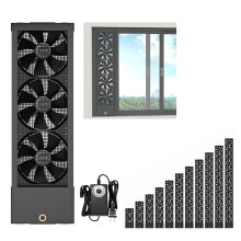 Adjustable Sliding Window Exhaust Fan, Retractable Fit, Powerful Airflow, No Drilling for Home Kitchen