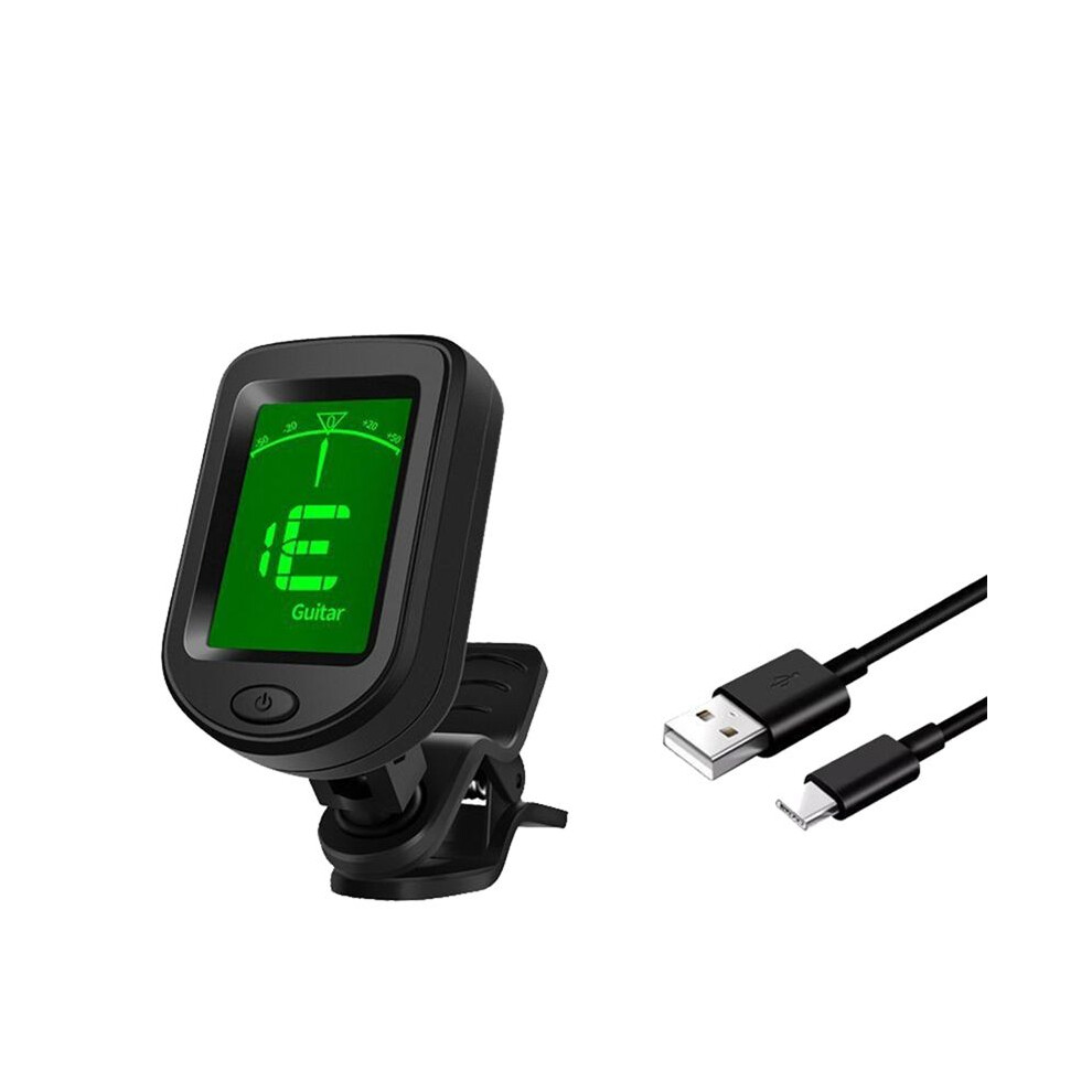 Melitt Rechargeable Guitar Tuner Clip Electronic Tuner For Guitar Bass Ukulele Violin Mandolin Banjo For All Instruments