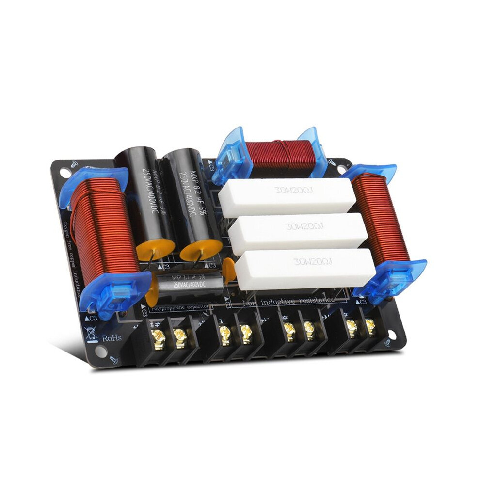 3 Way Speaker Divider 1 Tweeter 1 Bass 1 Mid Speaker Divider Speaker Crossover 600W 4Ohm/8Ohm For 8/10/12 Inch Speaker 6134218504020