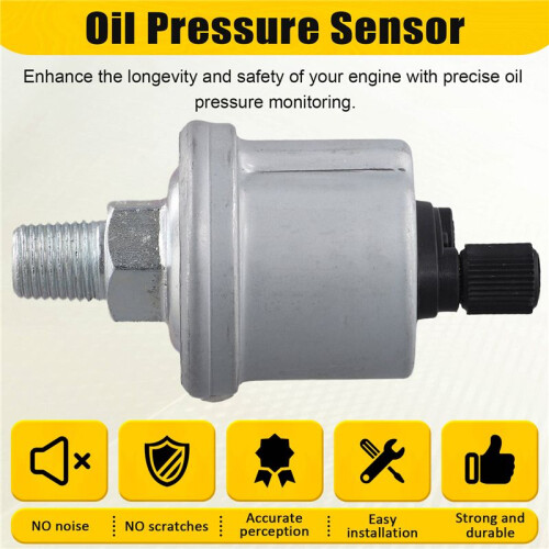 Motoronderdeel 0-10bar NPT1/4 Oliedruksensor voor Generator Auto Boot Oliedrukmeter Zender 1