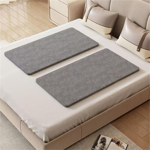 Wooden Bed Board with Lumbar Support for Mattress, Spinal Alignment, 100x50cm Solid Wood Panel 2