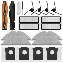 Accessories Kit for Dreame D20 Pro Plus Robot Vacuum Cleaner Parts Main Side Brush Hepa Filter Mop Cloth Dust Bags
