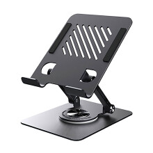 Tablet-Halterung, um 360 Grad drehbar, tragbar, faltbar,-Schwarz