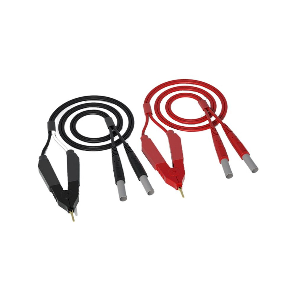 Kelvin Test Lcr Lead Bottom Resistance 4-Wire 4Mm Lantern Plug Clip Orichalum Plating Kelvin Probes J.70075 6131313500155
