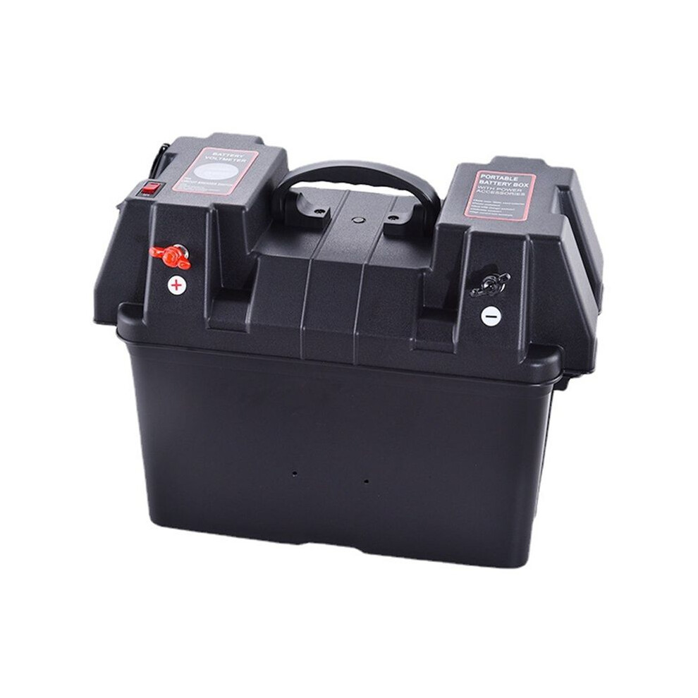 Smart Battery Box, 12V Marine Enclosure, Multi-Port And Circuit Breaker For Trolling Motor, Rv, Battery Tray Box 6131032319533