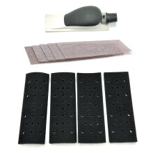 Hand Sanding Block Dust Extraction Grinding Hand Sander Multi-Hole with Sandpaper for Wood Polishing Car Detailing