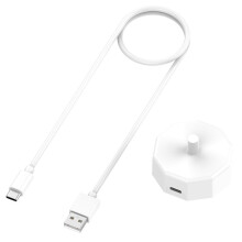 Wire Charger Dock Base USB C Magnetic Charging Cord for Electric Toothbrush Quick Charging Cable White