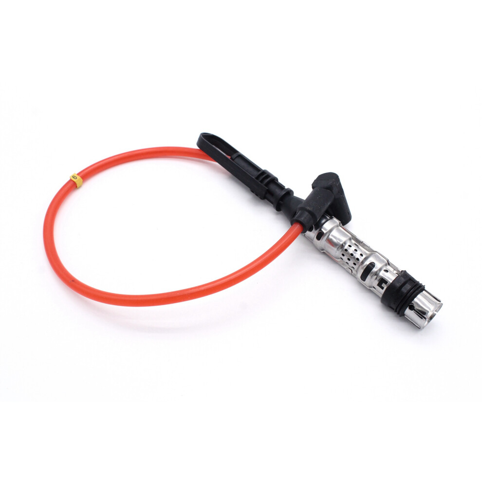6Pcs Ignition Coil Spark Plugs Wires Cable For Golf Iii Corrado Vr6 2.8 2.9 Aaa Abv With Puller 021905409Ad Red 6134214645574