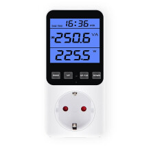 Plugue da UE, Medidor de Energia Digital Wattímetro Tomada Tensão Consumo de Energia Watt AC230V Analisador de Eletricidade Monitor Testador