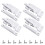 4 Pack White Window Sash Lock Set for Vertical and Horizontal Sliding Windows, Durable Alloy, Easy Install 1