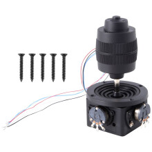4-Assige D400B-M2 5K Joystick-Potentiometer Rocker Hall-Joystick Dimensionale Weerstand 5k Afgedicht met Knopschakelaar