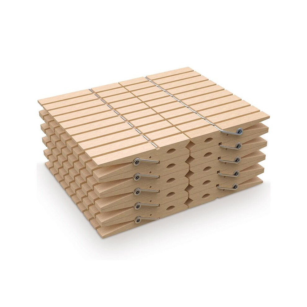 100Pcs Wooden Clothespins, Perfect For Clothes Racks, Crafts And Household Use, Weatherproof, Long Lasting, Versatile 6134218526169