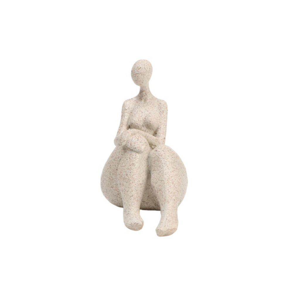 Abstract Resin Chubby Woman Statue Art Living Room Office Cabinet Tabletop Entryway Decorations,Sit Down 6134064312855