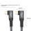 USB 4 90 Degree Angle Cable 40Gbps USB4 Elbow Type C Data Transfer Cable USB C PD240W Fast Charging 1.5M 8