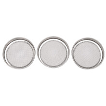 Ensemble de 3 Couvercles de Bocaux en Acier Inoxydable pour une Ventilation Optimale Convient Aux Bocaux Mason à Large Bouche pour la Fabrication de