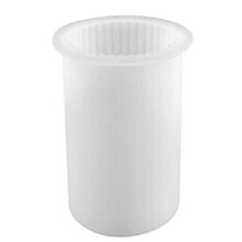 DIY Candle Holder Making Aromatherapy Candle Mold Candle Handmade Silicone Mold [Small] Cylindrical Striped Candle Mold