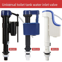 Bathroom Water Tank Inlet Valve Toilet Water Tank Fittings Intake Valve Toilet Fill Valve with G1/2 Converter BH102