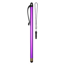 Universeller Touchpen aus Aluminium mit Haken für alle-Lila