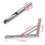 2 Pack 12 inch Folding Shelf Brackets Heavy Duty Stainless Steel Collapsible Shelf Bracket for Table Work Bench, Space Saving DIY Bracket,Max Load: 3